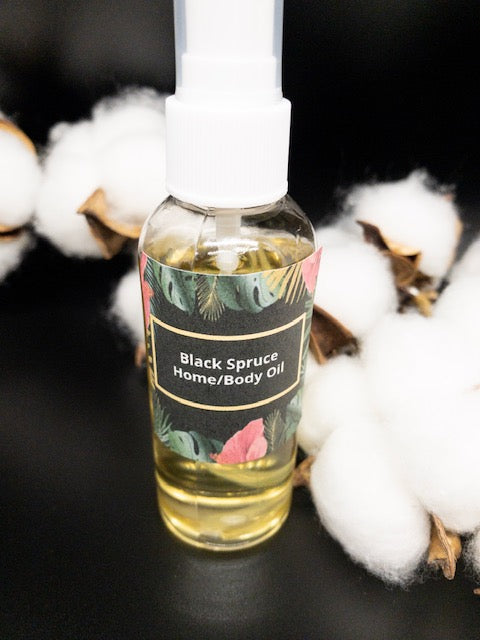 Black Spruce Home/Xmas Tree/Body Oil-Sterling soAKs