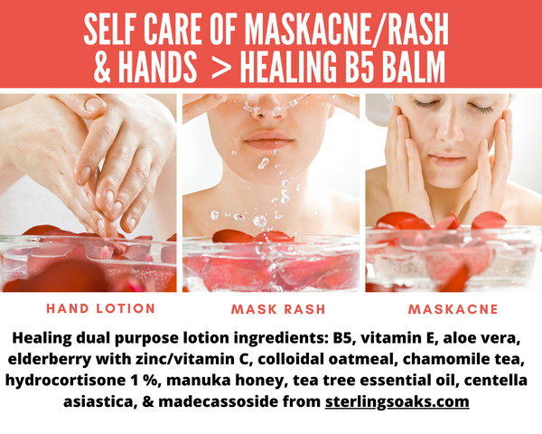 Healing B5 Balm, Multi-Purpose: Maskacne/Rash & Hand Dryness-Sterling soAKs