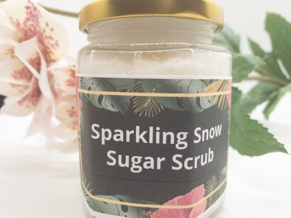 Sparkling Snow Sugar Scrub, Winter Collection-Sterling soAKs